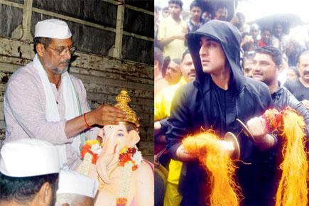 Bappa Morya Re: Ranbir Kapoor, Nana Patekar bid adieu to Lord Ganesha