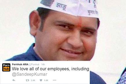 PornHub trolls AAP minister Sandeep Kumar, says 'we love all our employees'