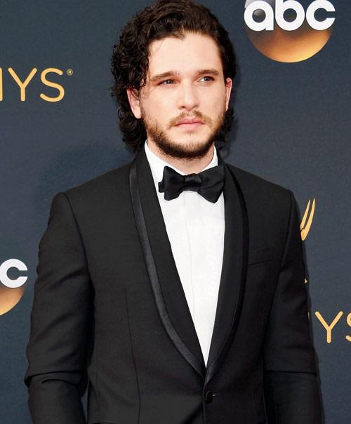 Kit Harington of Game Of Thrones looked dapper at the awards gala