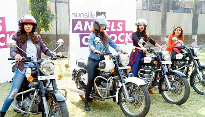 (Left to right) Anusha Mani, Jasmine Sandlas, Shalmali Kholgade and Akasa Singh