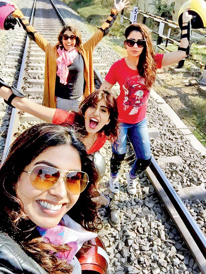 (Left to right) Anusha Mani, Jasmine Sandlas, Shalmali Kholgade and Akasa Singh