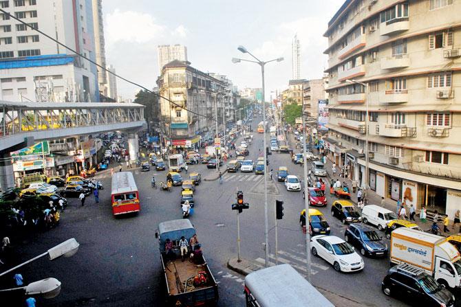 Haji Ali road leading to Nana Chowk, Dr Babasaheb Ambedkar Road in Parel, and Grant Road will be taken up for repairs in the first phase. FILE PICS