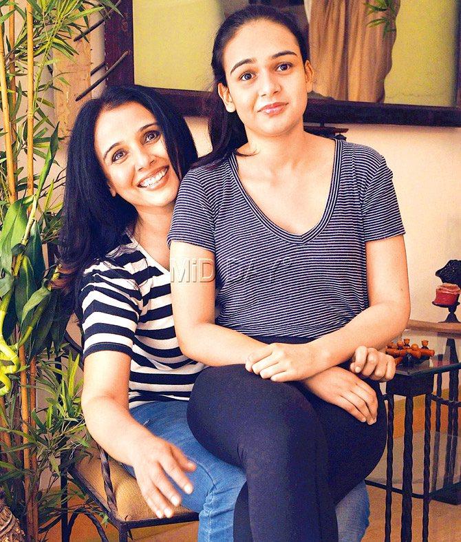Suchitra Krishnamoorthi and Kaveri. Pic/Sameer Markande