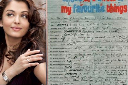 Is this a page from Aishwarya Rai Bachchan's 'Slam Book'? Find out
