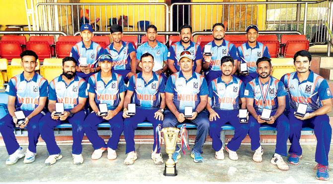 The victorious Mumbai Cricket Club team