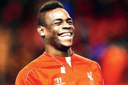Mario Balotelli takes toilet humour in his stride as he is gifted a bidet