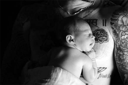 Adam Levine shares first photo of newborn