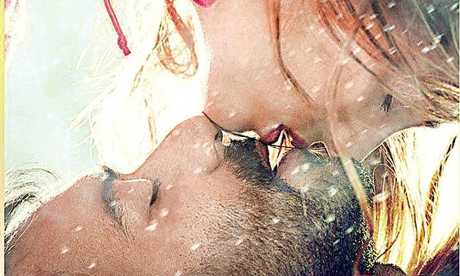 The kissing scene between Ajay Devgn and Erika Kaar in Shivaay