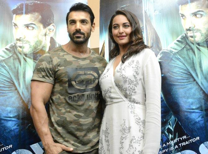 John Abraham and Sonakshi Sinha at 
