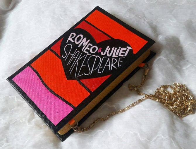 The clutches have re-purposed fabric and canvas and are set in a metal frame
