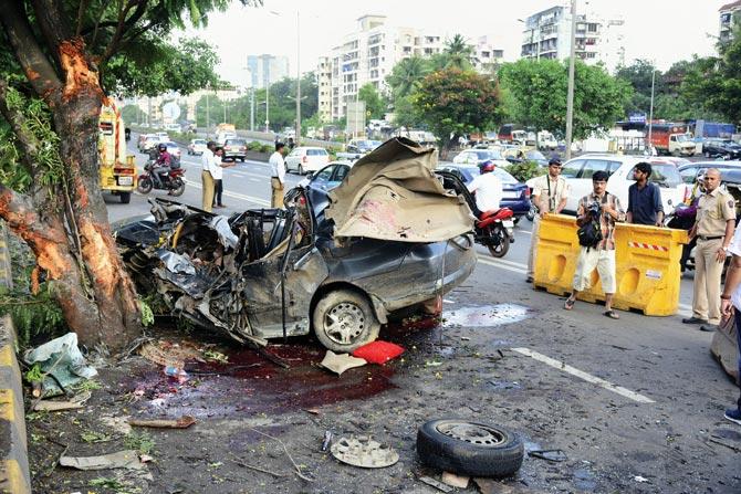 Five youngsters died on the spot when the car they were travelling in crashed against a tree on the WEH on August 18