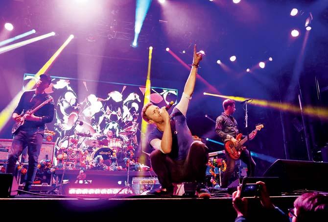 Coldplay frontman Chris Martin performs at an earlier concert this year in London. Pic/Getty Images