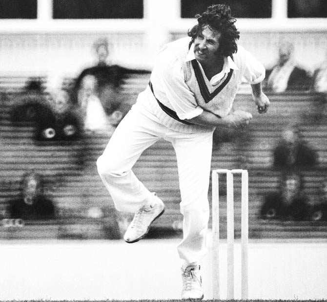 Australia fast bowler Max Walker during the 1977 Ashes series. Pic/Getty Images