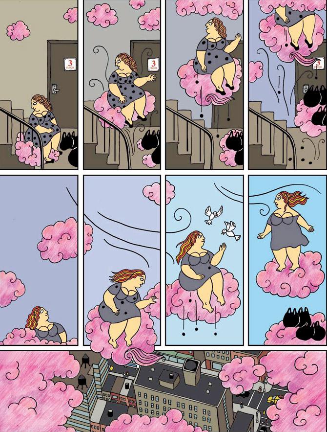 Miss Moti and Cotton Candy was one of the early strips 