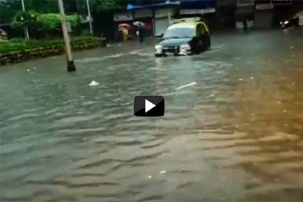 Watch Video: Heavy rains lead to waterlogging in Mumbai