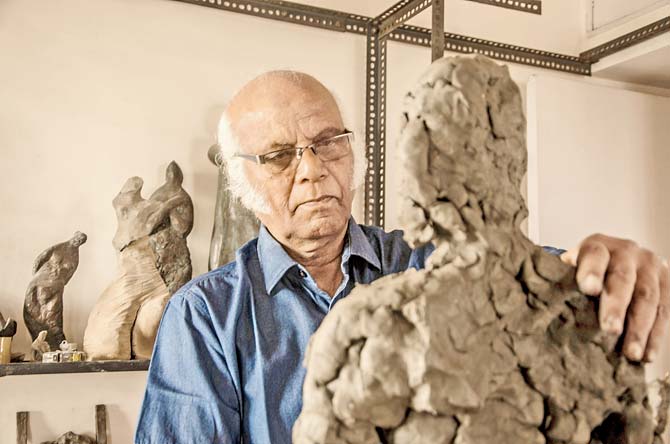 Though Shankar Ghosh has tried working with mosaic and wood, he prefers brass because of its longevity