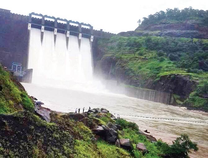 Tulsi Lake was the first to start overflowing this year on July 19