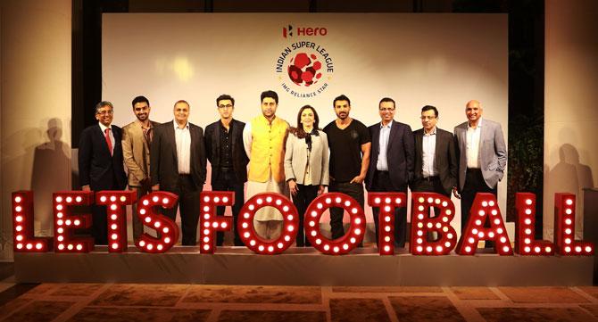  Dr Anil Sharma (DDFC), Akshay Tandon (FC Goa), Kapil Wadhawan (FCPC), Ranbir Kapoor (MCFC), Abhishek Bachchan (CFC), Nita Ambani (FSDL), John Abraham (NEUFC), Sanjiv Goenka (ATK), Sanjay Gupta (Star India), N Prasad (KBFC)