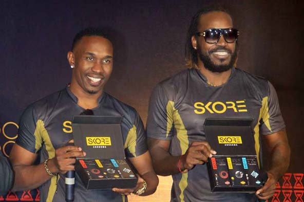 Photos: When Gayle and Bravo 'scored' with condoms!
