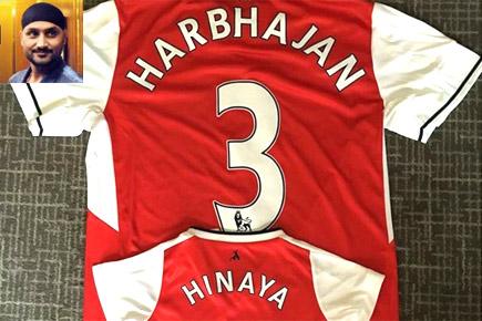 Harbhajan Singh gets daughter Hinaya a cute football jersey, shares pic