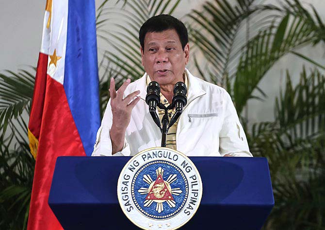 Philippine President Rodrigo Duterte. Photo/AFP
