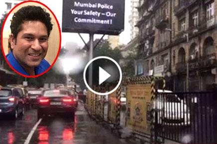 Sachin Tendulkar's video thanking Mumbai traffic police goes viral!