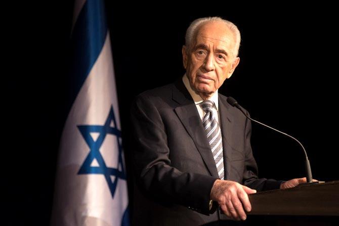 Shimon Peres, former Israeli president. Pic/AFP