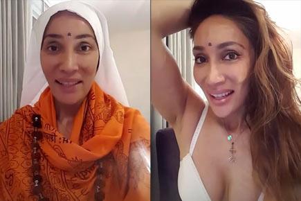Watch video: 'Nun' Sofia Hayat sheds her clothes, poses in bra