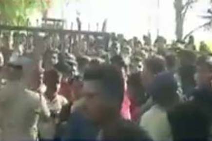 Watch Video: Many feared injured in stampede at naval base in Malad