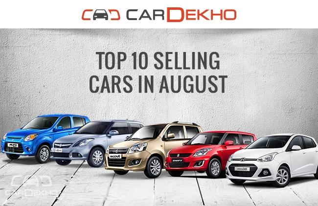 Top 10 selling cars of August 2016