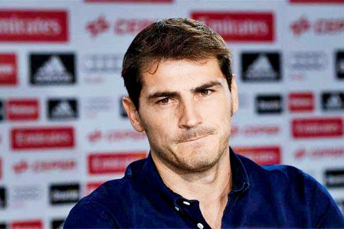 Former Real Madrid captain and goalkeeper Iker Casillas