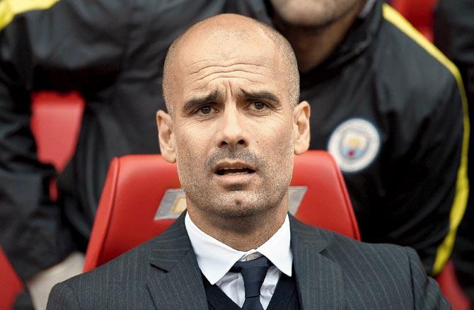Man City manager Pep Guardiola. Pic/ Getty images  