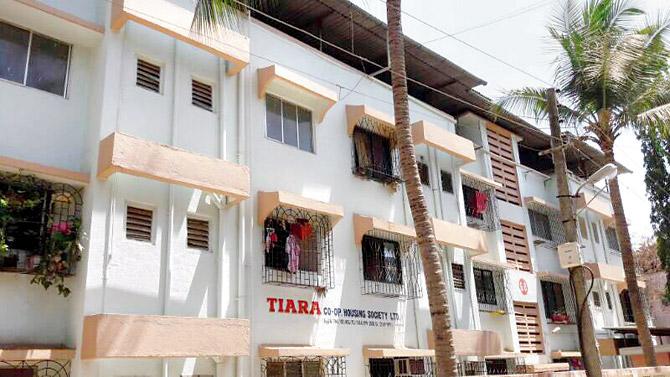 Tiara Co-operative Housing Society where the drama occurred. Pics/Hanif Patel
