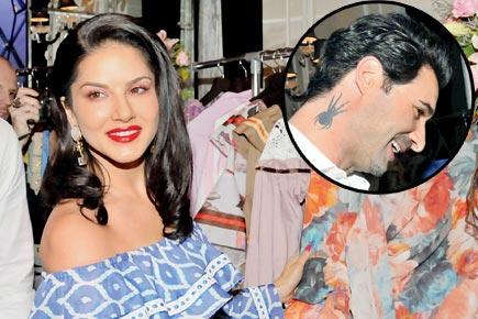 Sunny Leone stuns in this off-shoulder dress!