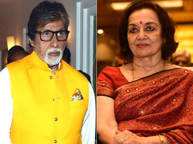 Amitabh Bachchan and Asha Parekh