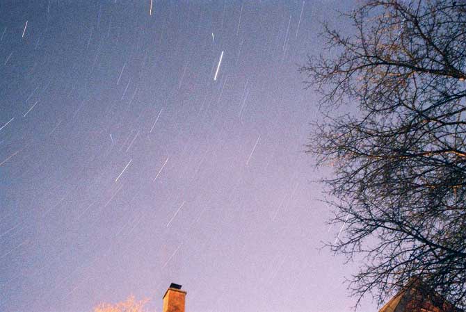 The meteor shower