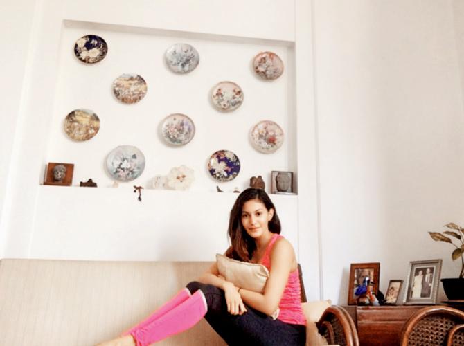 Amyra Dastur at her new home in Breach Candy