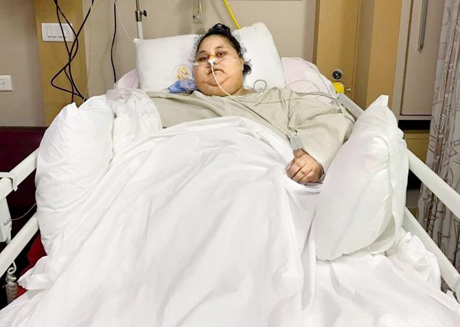 Eman, who arrived in the city in February, underwent bariatric surgery