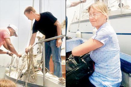 Russian couple, who breached security by entering Mumbai waters, set sail for Indonesia