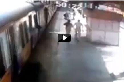 Video: RPF cops save commuter from being crushed by Mumbai local