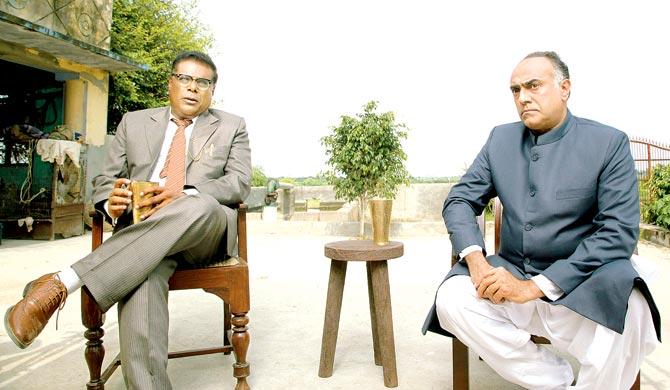 Ashish Vidyarthi and (right) Rajit Kapoor in a still from Begum Jaan