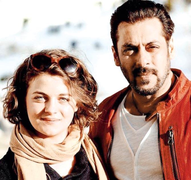 Ronja Forcher and Salman Khan