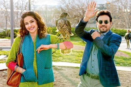 Irrfan Khan and Saba Qamar have birds for company during 'Hindi Medium' song shoot
