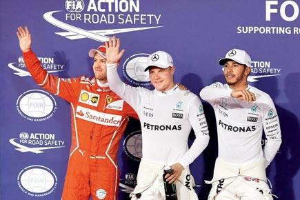 Valtteri Bottas upstages teammate Lewis Hamilton for maiden pole
