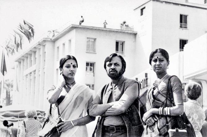 (From left) Shabana Azmi, Shyam Benegal, Smita Patil