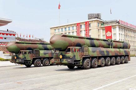 A day after Kim Jong Un's big gun show, his missile test fails