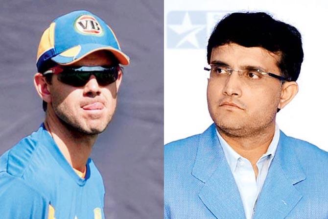 Ricky Ponting and Sourav Ganguly