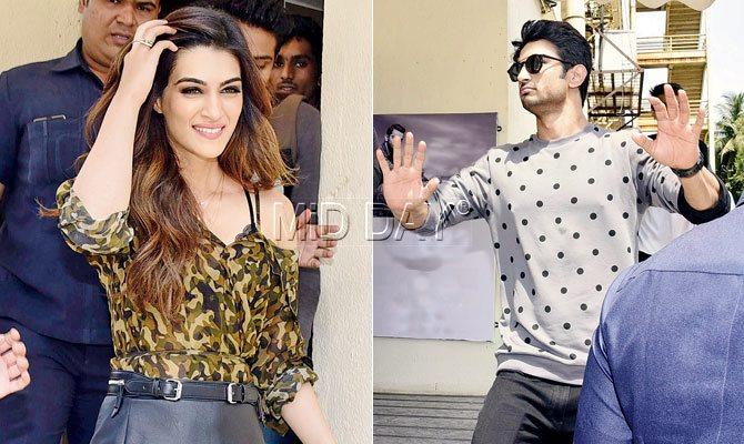 Kriti Sanon and Sushant Singh Rajput