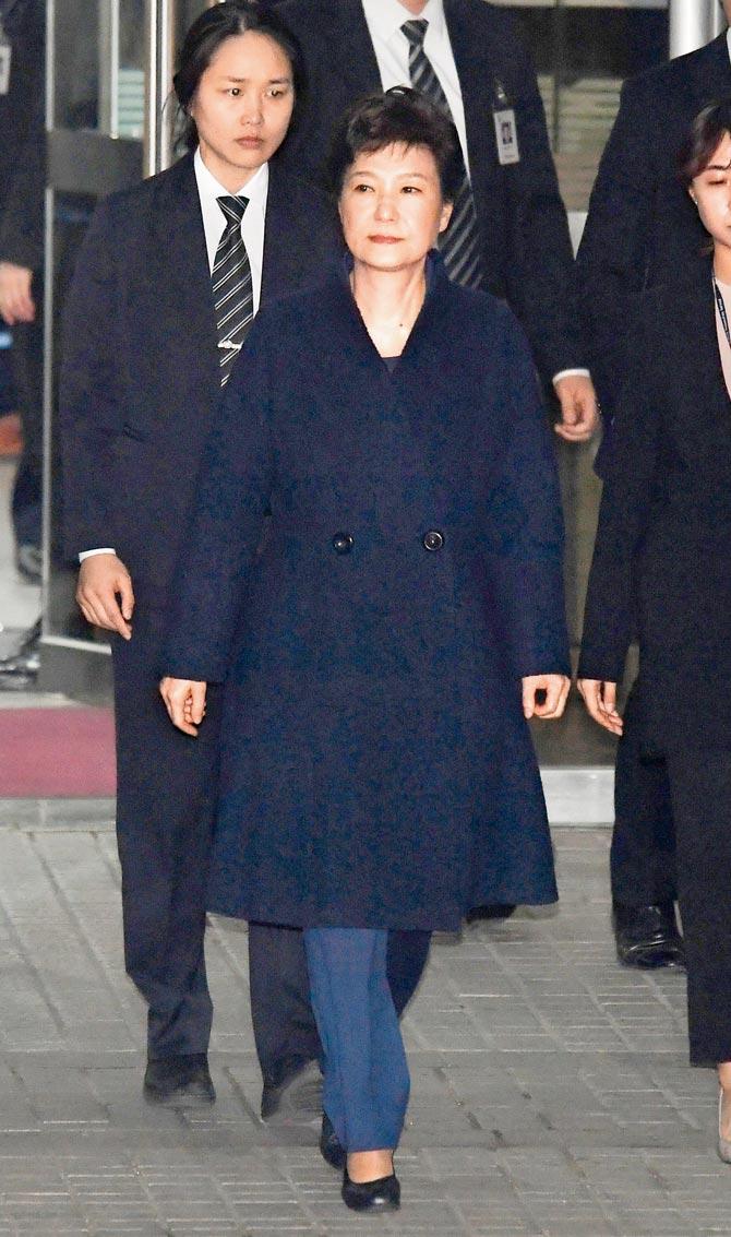 Ousted South Korean President Park Geun-hye. Pic/AFP