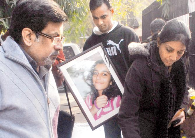 Rajesh and Nupur Talwar, parents of Aarushi Talwar, during a peaceful procession demanding justice for their daughter back in the day